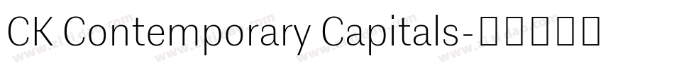 CK Contemporary Capitals字体转换